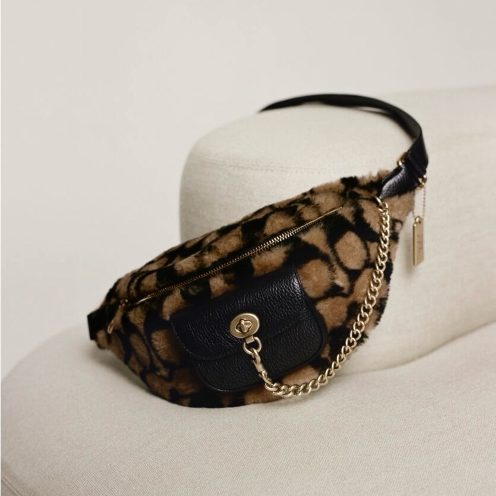 COACH x Jennifer Lopez Chain Belt Bag in Signature
